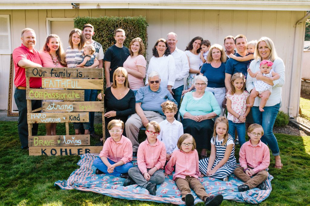 Kohler family reunion August, 2016