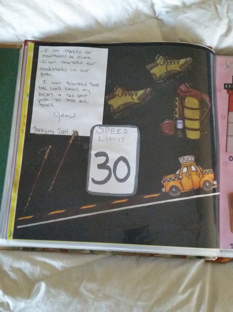 Letter to Jen November 2004